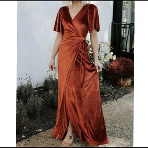 NEW! Velvet Wrap Dress